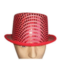 Red sequinned tophat - NuSea