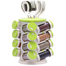 Revolving Spice Rack Tower Transparent Rotating Seasoning Storage Organizer - NuSea