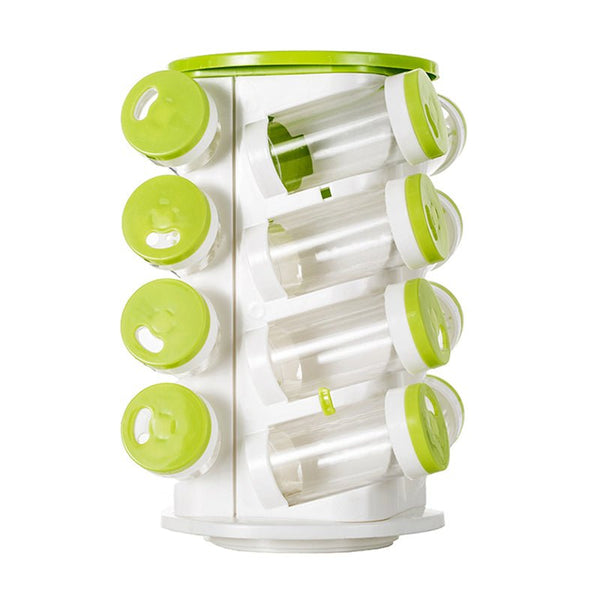 Revolving Spice Rack Tower Transparent Rotating Seasoning Storage Organizer - NuSea