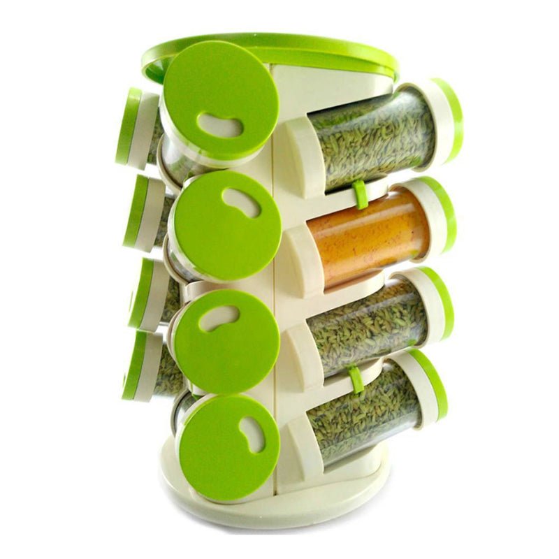Revolving Spice Rack Tower Transparent Rotating Seasoning Storage Organizer - NuSea
