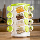 Revolving Spice Rack Tower Transparent Rotating Seasoning Storage Organizer - NuSea