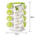Revolving Spice Rack Tower Transparent Rotating Seasoning Storage Organizer - NuSea