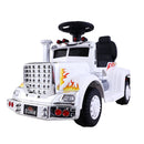 Rigo Kids Electric Ride On Car Truck Motorcycle Motorbike Toy Cars 6V White - NuSea