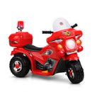 Rigo Kids Electric Ride On Police Motorcycle Motorbike 6V Battery Red - NuSea