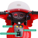 Rigo Kids Electric Ride On Police Motorcycle Motorbike 6V Battery Red - NuSea