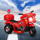 Rigo Kids Electric Ride On Police Motorcycle Motorbike 6V Battery Red - NuSea
