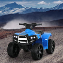 Rigo Kids Ride On ATV Quad Motorbike Car 4 Wheeler Electric Toys Battery Blue - NuSea