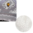 Rosie White Large Deluxue Lace Rectangle Tablecloth 150cm x 230cm 6 to 8 Seaters - NuSea