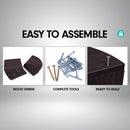 Sarantino 5 Tier Corner Wall Shelf Display Shelves Dvd Book Storage Rack Floating Mounted - Dark Brown - NuSea