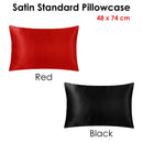 Satin Standard Pillowcase Black - NuSea