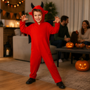 Kids’ Red Winged Devil Jumpsuit Costume lifestyle image