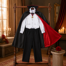 Kids’ Classic Vampire Costume – Cape & Vest Set lifestyle image