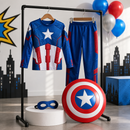 Kids’ American Hero Costume – Mask, Set & Shield lifestyle image