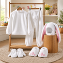 Kids’ White Rabbit Costume – Hat, Top & Pants Set lifestyle image