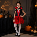 Kids’ Vampire Girl Costume – Dress & Neckpiece lifestyle image