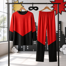 Kids’ Red Superhero Costume – Top, Pants & Mask lifestyle image