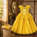 Kids’ Golden Yellow Princess Dress Costume lifestyle image