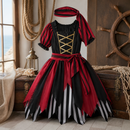 Kids’ Pirate Girl Costume – Dress & Sashes lifestyle image