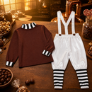 Kids’ Chocolate Helper Costume – Top & Suspender Pants lifestyle image