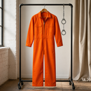 Kids’ Orange Prisoner Costume – Jumpsuit & Toy Cuffs lifestyle image