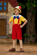 Kids’ Wooden Puppet Costume – Jumpsuit, Hat & Nose lifestyle image