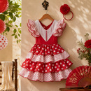 Kids’ Spanish Girl Costume – Ruffle Dress lifestyle image