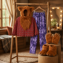 Kids’ Werewolf Costume – Headpiece, Top & Pants lifestyle image