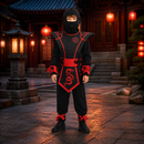 Kids’ Red Ninja Assassin Costume – Hooded Dragon Armour Set lifestyle image