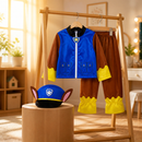 Kids’ Dog Police Costume – Hat, Top & Pants lifestyle image