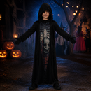Kids’ Zombie Grim Costume – Mask, Tunic & Gloves lifestyle image