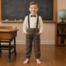 Kids’ Elderly Man Costume – Shirt & Plaid Pants lifestyle image