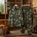 Kids’ Camouflage Army Costume – Hat, Top & Pants lifestyle image