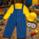 Kids’ Worker Boy Costume – Jumpsuit, Hat & Eye Headpiece lifestyle image
