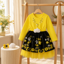 Kids’ Yellow Music Girl Floral Dress Costume lifestyle image