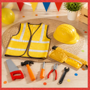 Kids’ Builder Costume & Toy Tool Set – Age 7–9 lifestyle image