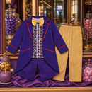 Kids’ Purple Chocolatier Costume – Jacket, Top & Pants lifestyle image