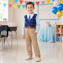 Kids’ Blue Grandpa Jumpsuit Costume lifestyle image