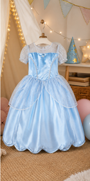 Kids’ Blue Princess Costume – Satin-Style Gown lifestyle image
