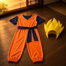 Kids’ Cartoon Martial Artist Costume – Jumpsuit & Headpiece lifestyle image