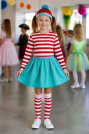 Kids’ Red & White Striped Girl Costume Set lifestyle image