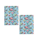 Set of 2 Jardin Peony Cotton Kitchen Tea Towels 50 x 70 cm - NuSea