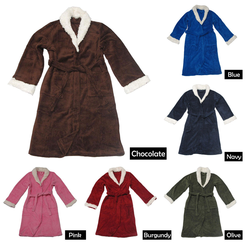 Sherpa Bath Robe Chocolate S/M - NuSea