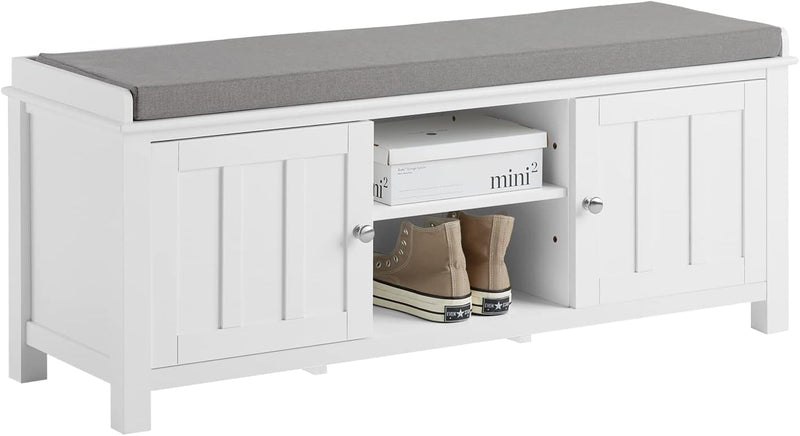 Shoe Cabinet Bench, White - NuSea