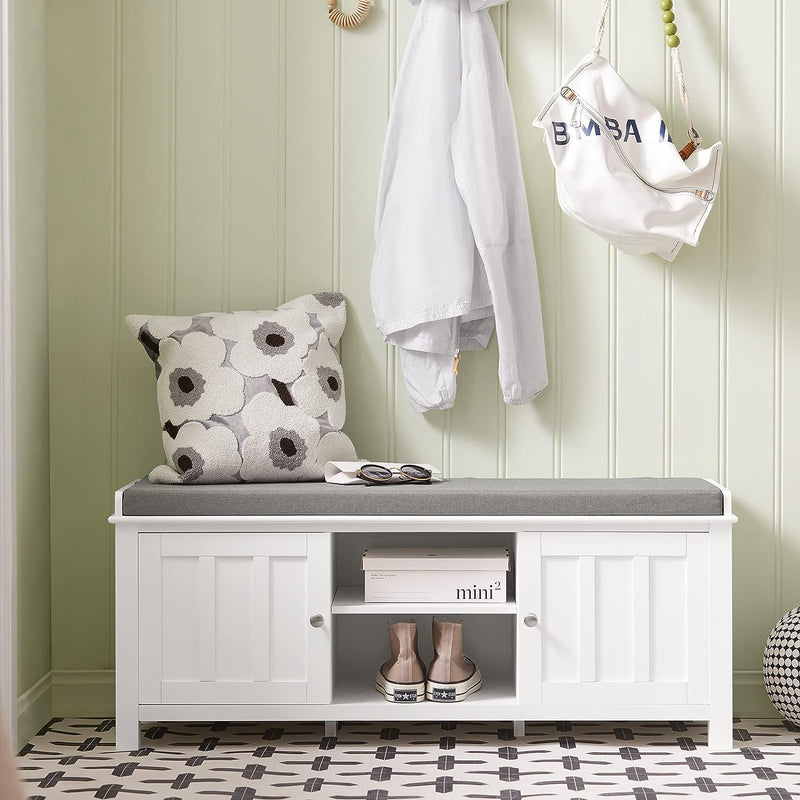 Shoe Cabinet Bench, White - NuSea