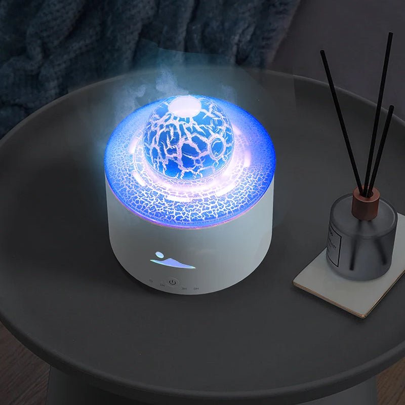 Simulation Flame Essential Oil Diffuser Tabletop Lamp Humidifier - USB Plugged in - NuSea