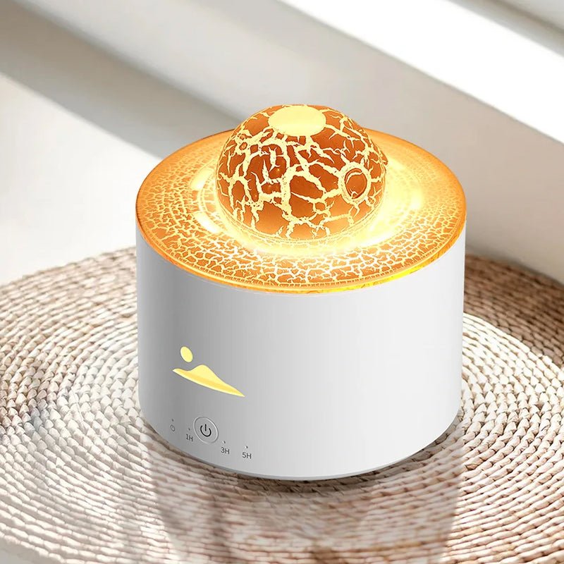 Simulation Flame Essential Oil Diffuser Tabletop Lamp Humidifier - USB Plugged in - NuSea