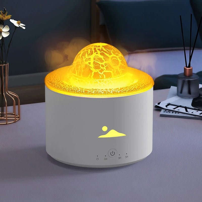 Simulation Flame Essential Oil Diffuser Tabletop Lamp Humidifier - USB Plugged in - NuSea