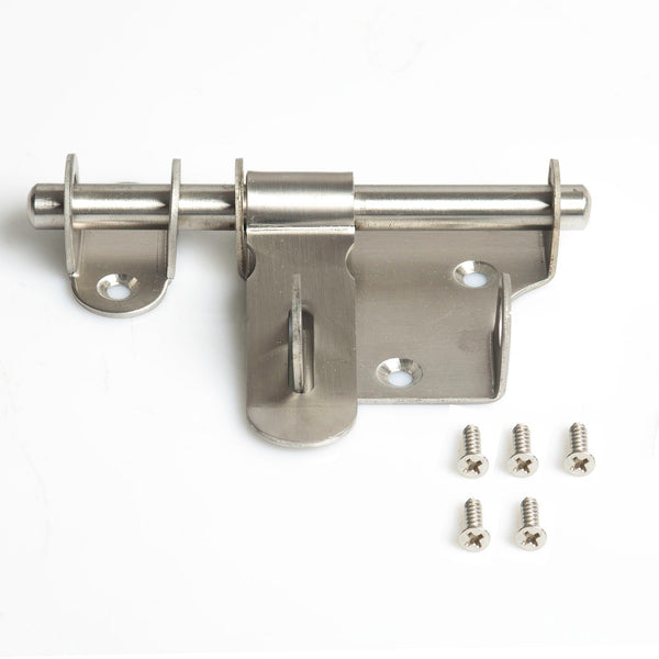 Sliding Bolt Gate Latch 304 Stainless Steel Barrel Bolt with Padlock Hole Door Latches - NuSea