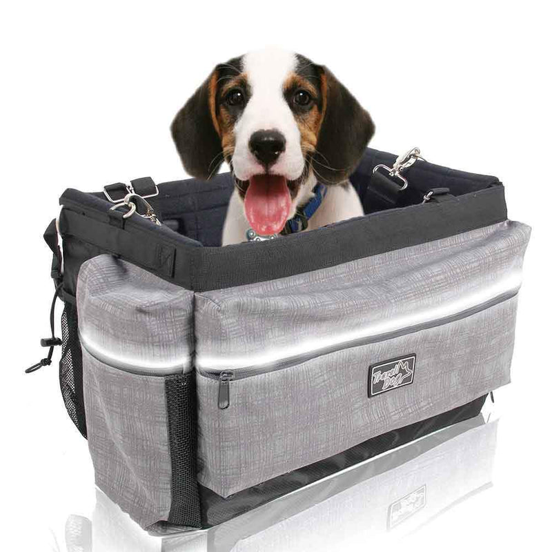 Small Dog Bicycle Mount Bag - Pet Travel Carrier Basket - Bike Riding Seat - NuSea