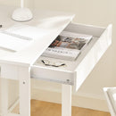 Small White Desk with Drawer Hooks - NuSea